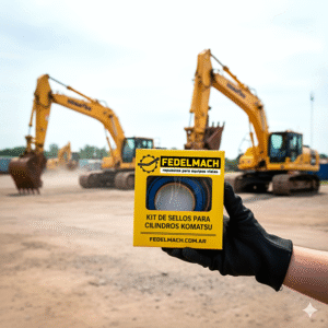 Kit de Sellos de Cilindro Hidráulico de Brazo de Excavadora Komatsu PC200-6