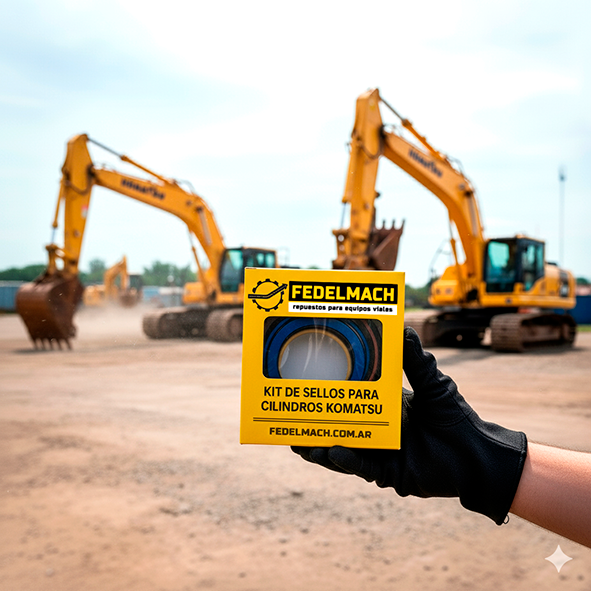 Kit de Sellos de Cilindro Hidráulico de Armde Excavadora Komatsu PC200-7